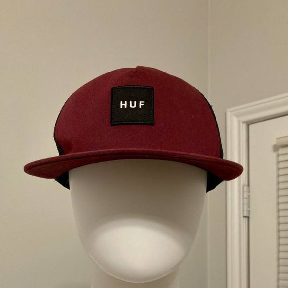 HUF Red Baseball Cap - Picture 1 of 5